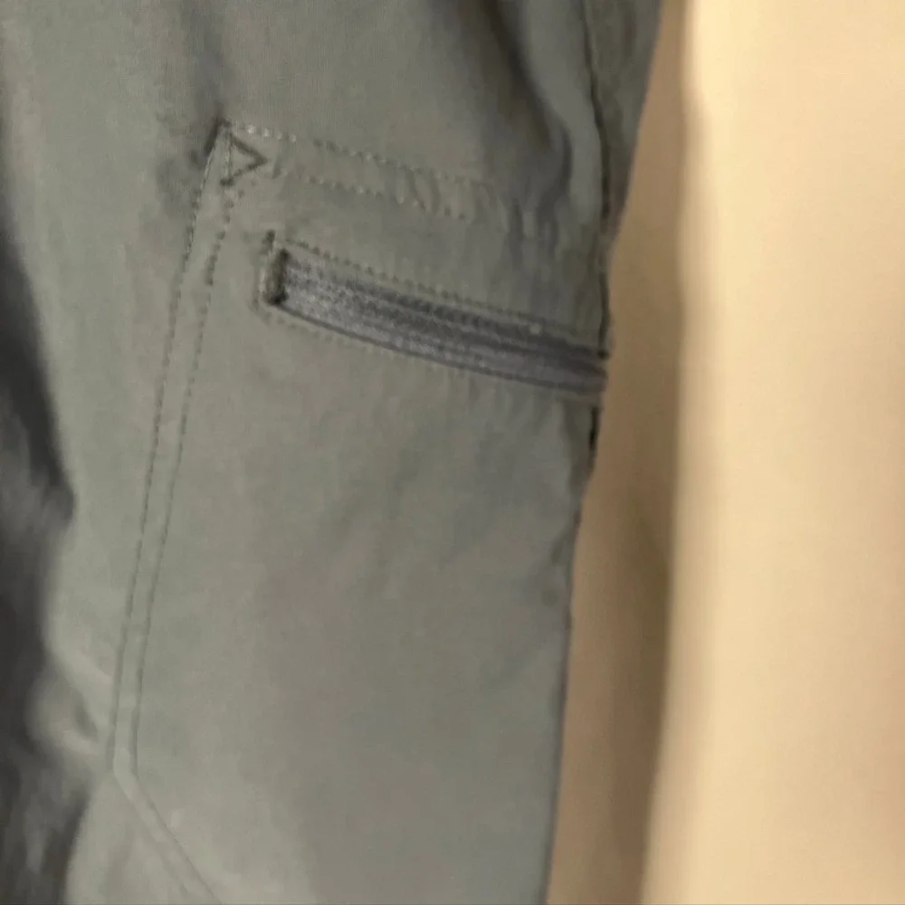 Eddie Bauer Women's‎ Guide Pro WR Tech Capri Pants Size 16 Gray Nylon Spandex